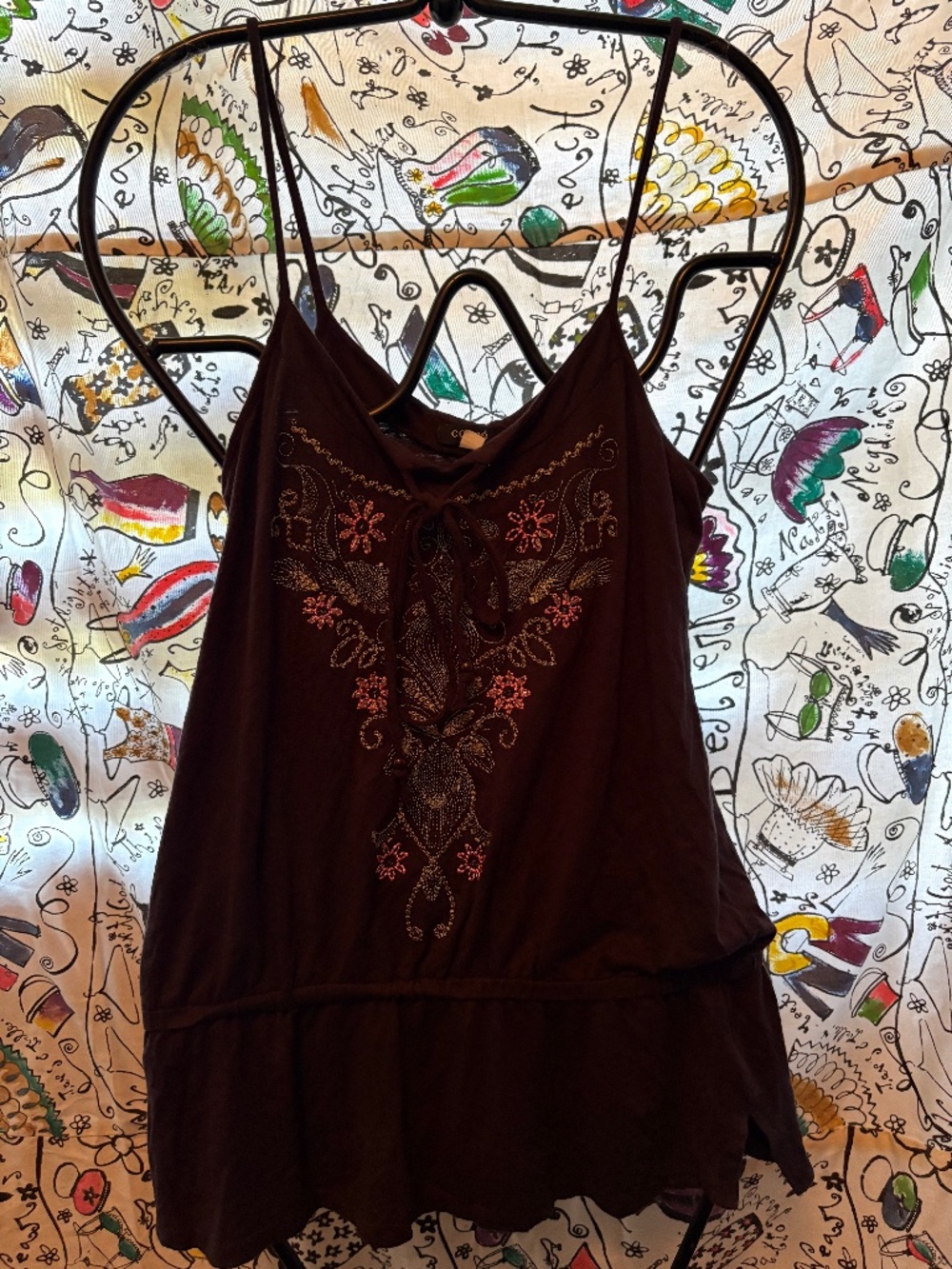Coupe Cotton embroidered tank